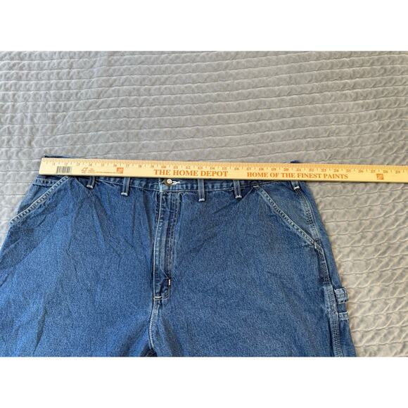 Carhartt Dungaree Fit Carpenter Jeans Pants Mens 42x27 - Picture 5 of 6